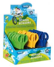 Opakowanie Nożyczki szkolne z linijką 13,5cm (30szt) LAMBO