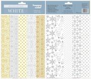 Opakowanie Papier ozdobny White 20x29 cm HAPPY COLOR