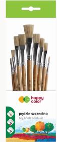 Opakowanie Pędzle szkolne płaskie 9szt HAPPY COLOR