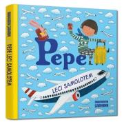 Pepe leci samolotem. Autor: Anna-Karin Garhamn. Dadada.pl Okładka książki Pepe leci samolotem