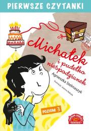 Okładka książki Pierwsze czytanki Michałek i pudełko niespodzianek Poziom 3