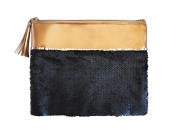 Opakowanie Piórnik saszetka granatowe cekiny