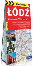 Plastic map Łódź - plan miasta 1:22 000 w.2019. Autor: praca zbiorowa. Dadada.pl Okładka książki Plastic map Łódź - plan miasta 1:22 000 w.2019