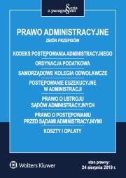 Okładka książki Prawo administracyjne Zbiór przepisów