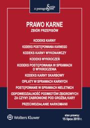 Okładka książki Prawo karne. Zbiór przepisów