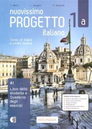 Progetto italiano Nuovissimo 1A podr.+ ćw.+QR. Autor: T. Marin, L. Ruggieri, S. Magnelli. Dadada.pl Okładka książki Progetto italiano Nuovissimo 1A podr.+ ćw.+QR