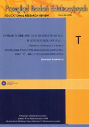 Okładka książki Przegląd Badań Edukacyjnych 28a Pomiar pośredni cech modelowanych w strukturze opozycji Formuły integracji danych