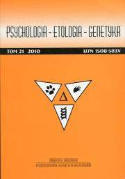 Opakowanie Psychologia Etologia Genetyka Tom 21 2010