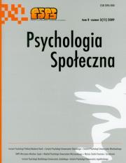 Opakowanie Psychologia społeczna  3/2009 Tom 4