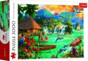 Puzzle 3000 Życie na wyspie. Wydawca: Trefl. Dadada.pl Opakowanie Puzzle 3000 Życie na wyspie