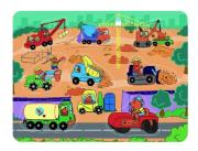 Opakowanie Puzzle drewniane pinezki Na budowie 8 el.