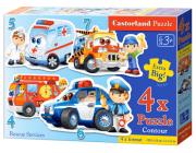 Okładka książki Puzzle x 4 - Rescue Services CASTOR