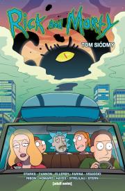 Rick i Morty T.7. Autor: Starks Kyle, Howard Tini, Ribon Pamela, Visaggio Magdalene. Dadada.pl Okładka książki Rick i Morty T.7