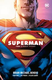 Superman 1 Saga jedności T.1 Ziemia widmo. Autor: Brian Michael Bendis. Dadada.pl Okładka książki Superman 1 Saga jedności T.1 Ziemia widmo