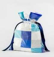 Opakowanie Worek Niebieskie Kwadraty 24x36cm (5szt) PAKADO