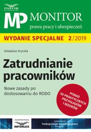 Zatrudnianie pracowników Nowe zasady po dostosowaniu RODO. Autor: Kryczka Sebastian. Dadada.pl Okładka książki Zatrudnianie pracowników Nowe zasady po dostosowaniu RODO