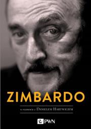Zimbardo w rozmowie z Danielem Hartwigiem. Autor: Philip G. Zimbardo, Hartwig Daniel. Dadada.pl Okładka książki Zimbardo w rozmowie z Danielem Hartwigiem