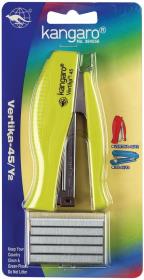 Zszywacz Vertika 45/Y2 30 kartek + zszywki zielone. Wydawca: Kangaro. Dadada.pl Opakowanie Zszywacz Vertika 45/Y2 30 kartek + zszywki zielone