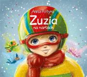 ZUZIA NA NARTACH. Autor: Anna Potyrała. Dadada.pl Okładka książki ZUZIA NA NARTACH