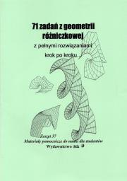 71 zadań z geometrii rózniczkowej.... Autor: Regel Wiesława. Dadada.pl Okładka książki 71 zadań z geometrii rózniczkowej...