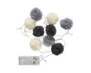 Opakowanie Dekoracyjne pompony z oświetleniem LED 10szt