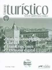 Entorno turístico Material complementario, claves y transcripciones. Autor: Marce Pilar, Montserrat Bovet. Dadada.pl Okładka książki Entorno turístico Material complementario, claves y transcripciones