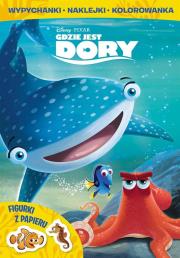 Okładka książki Gdzie jest Dory. Wypychanki, naklejanki...