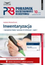 Okładka książki Inwentaryzacja - najczęstsze błędy i sposoby ich eliminacji Część 1
