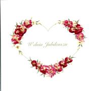 Karnet Jubileusz Kwadrat J01 - Serce. Wydawca: MAK. Dadada.pl Opakowanie Karnet Jubileusz Kwadrat J01 - Serce