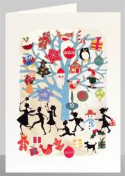 Opakowanie Karnet XP27 wycinany + koperta Święta Drzewo