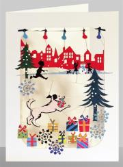 Opakowanie Karnet XP37 wycinany + koperta Święta Pies