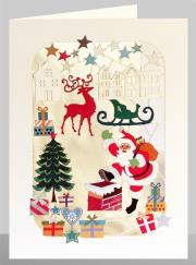 Opakowanie Karnet XP52 wycinany + koperta Święta Mikołaj