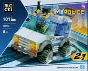 Klocki Blocki MyPolice 2w1 101 elementów. Wydawca: Icom. Dadada.pl Opakowanie Klocki Blocki MyPolice 2w1 101 elementów