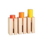 Klocki - Wysokość i Głębokość. Wydawca: Plan toys. Dadada.pl Opakowanie Klocki - Wysokość i Głębokość