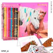 Opakowanie KOLOROWANKA MISS MELODY Z ZESTAWEM KREDEK 5757A