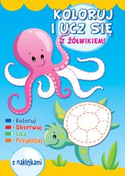 Okładka książki Koloruj i ucz się z żółwikiem