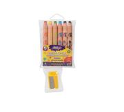 Opakowanie Kredki w drewnianej oprawie Jumbo 6 kolorów STRIGO