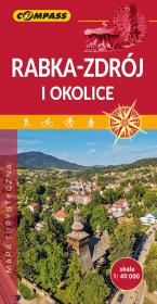 Mapa turystyczna - Rabka-Zdrój i okolice 1:40 000. Autor: praca zbiorowa. Dadada.pl Okładka książki Mapa turystyczna - Rabka-Zdrój i okolice 1:40 000