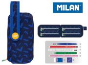Multipiórnik MILAN owalny z 4 piórnikami BATS & BITES nietoperze. Wydawca: MILAN. Dadada.pl Opakowanie Multipiórnik MILAN owalny z 4 piórnikami BATS & BITES nietoperze