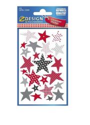 Opakowanie Naklejki świąteczne - Kolorowe gwiazdy