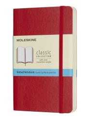 Opakowanie Notes Moleskine P czerwony w kropki miękka oprawa 9x14cm