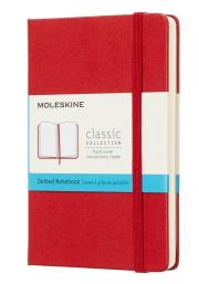 Opakowanie Notes Moleskiny XL kropki  w twardej oprawie czerwony 192 strony