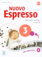 Nuovo Espresso 3 podręcznik + ćwiczenia + DVD. Autor: Maria Balicka. Dadada.pl Okładka książki Nuovo Espresso 3 podręcznik + ćwiczenia + DVD