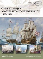 Okręty wojen angielsko-holenderskich 1652-1674. Autor: Angus Konstam. Dadada.pl Okładka książki Okręty wojen angielsko-holenderskich 1652-1674