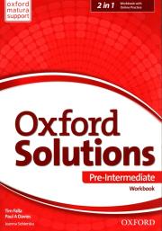 Oxford Solutions Pre-Intermediate WB+Online OXFORD. Autor: Joanna Sobierska. Dadada.pl Okładka książki Oxford Solutions Pre-Intermediate WB+Online OXFORD