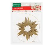 Opakowanie Ozdoba dekoracyjna Eva gwiazda złota 2szt