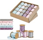 Opakowanie Ozdobna wstążka 10mmx3m pastelowa 20szt ARGUS