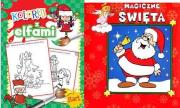 Okładka książki Pakiet: Koloruj z elfami/Magiczne święta