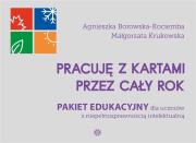 Pakiet: Pracuję z kartami przez cały rok. Autor: Agnieszka Borowska-Kociemba, Małgorzata Krukowska. Dadada.pl Okładka książki Pakiet: Pracuję z kartami przez cały rok