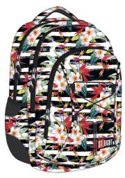 Okładka książki Plecak 3-komorowy Spine-Friendly Tropical Stripes